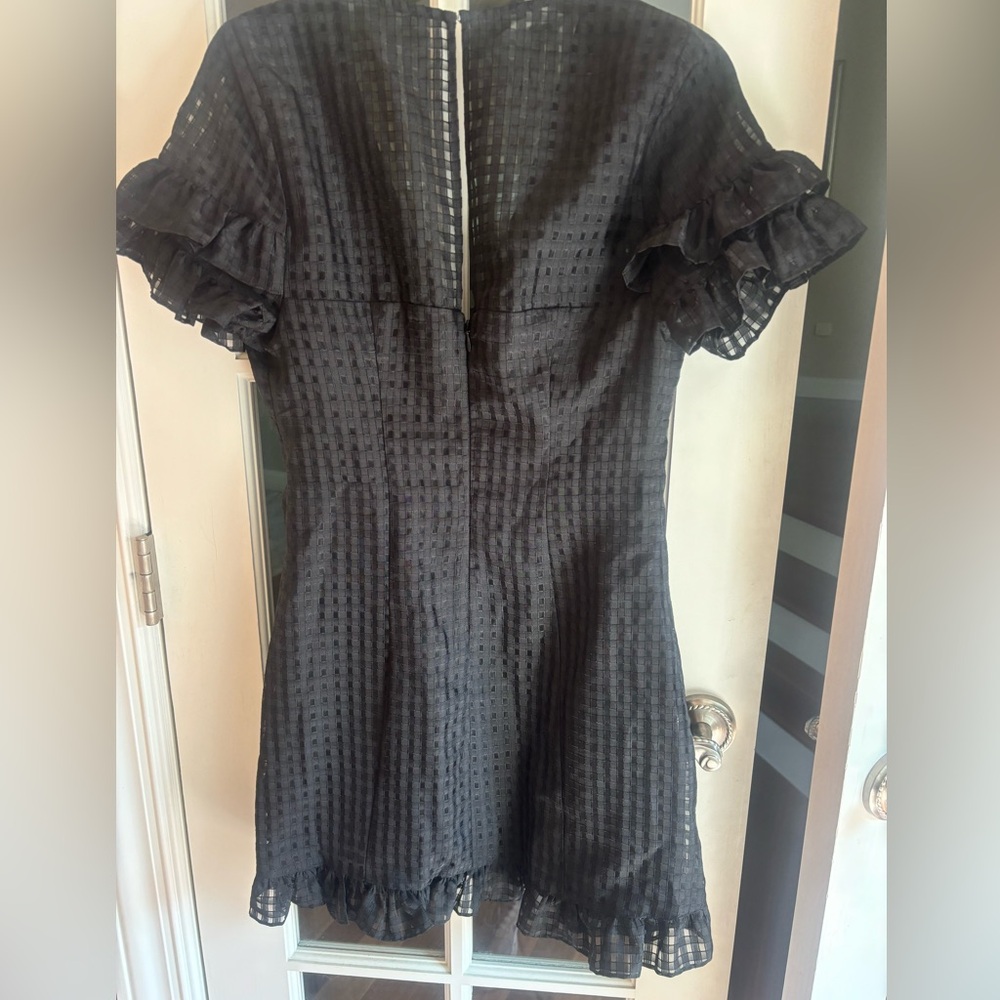 BCBGeneration Black Ruffle Mini Dress - Picture 2 of 3